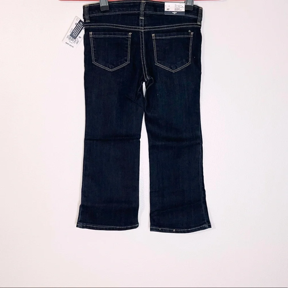 OshKosh Bgosh Skinny Bootcut Dark Denim Adjustable Waist Jeans Girls Size 4P